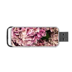 Pink Hydrangea Portable Usb Flash (one Side) by kaleidomarblingart