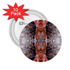 Abstract Marbling Symmetry 2 25  Buttons (10 Pack)  by kaleidomarblingart