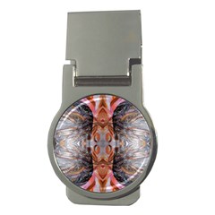 Abstract Marbling Symmetry Money Clips (round) 