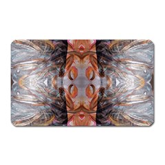 Abstract Marbling Symmetry Magnet (rectangular) by kaleidomarblingart