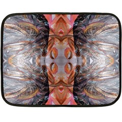 Abstract Marbling Symmetry Fleece Blanket (mini) by kaleidomarblingart