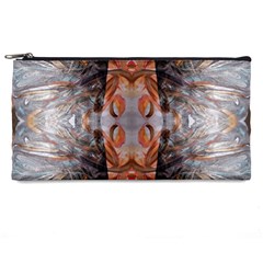 Abstract Marbling Symmetry Pencil Case by kaleidomarblingart