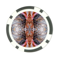 Abstract Marbling Symmetry Poker Chip Card Guard (10 Pack) by kaleidomarblingart