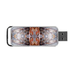 Abstract Marbling Symmetry Portable Usb Flash (one Side) by kaleidomarblingart