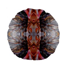 Abstract marbling symmetry Standard 15  Premium Round Cushions