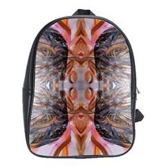 Abstract Marbling Symmetry School Bag (xl) by kaleidomarblingart