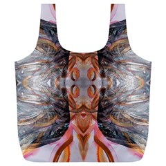 Abstract Marbling Symmetry Full Print Recycle Bag (xl) by kaleidomarblingart