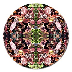 Shrubs Repeats Magnet 5  (round) by kaleidomarblingart