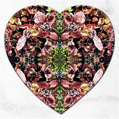 Shrubs Repeats Jigsaw Puzzle (heart) by kaleidomarblingart