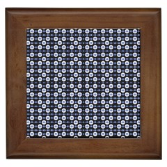 Modern Ornate Striped Pattern Framed Tile by dflcprintsclothing