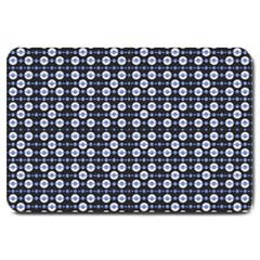 Modern Ornate Striped Pattern Large Doormat 