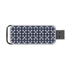 Modern Ornate Striped Pattern Portable Usb Flash (one Side) by dflcprintsclothing