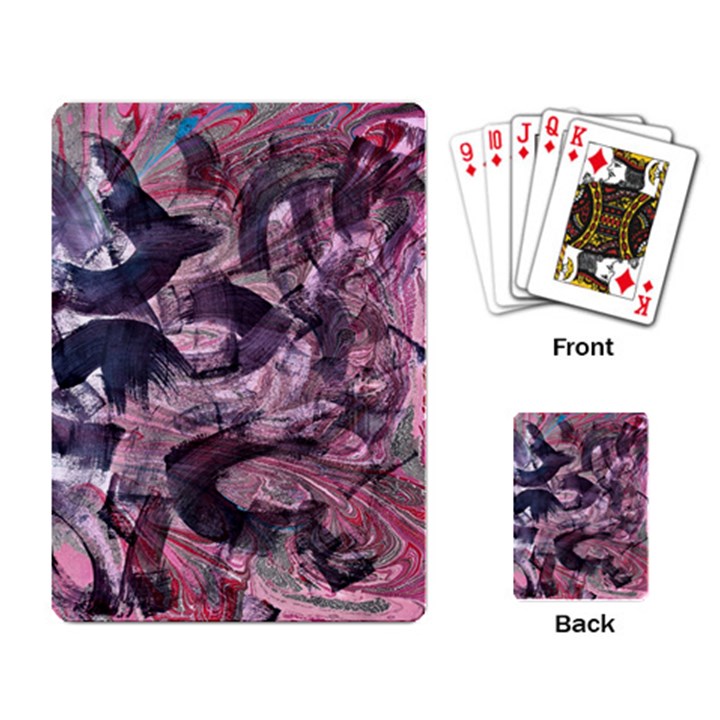  Abstract Marbling Playing Cards Single Design (Rectangle)