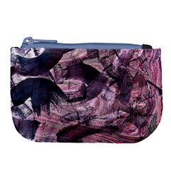  Abstract Marbling Large Coin Purse by kaleidomarblingart