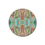 Emerald Marbling Rubber Coaster (Round)  Front