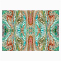 Emerald Marbling Large Glasses Cloth (2 Sides) by kaleidomarblingart