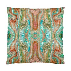 Emerald Marbling Standard Cushion Case (two Sides) by kaleidomarblingart