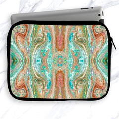 Emerald Marbling Apple Ipad 2/3/4 Zipper Cases by kaleidomarblingart