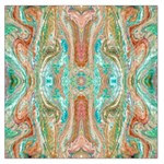 Emerald Marbling Large Satin Scarf (Square) Front