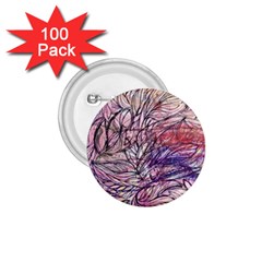 Mixed Media Leaves 1 75  Buttons (100 Pack)  by kaleidomarblingart