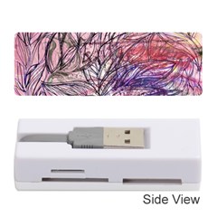 Mixed Media Leaves Memory Card Reader (stick) by kaleidomarblingart