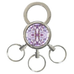 Intricate Lilac 3-Ring Key Chain