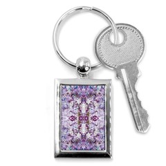 Intricate Lilac Key Chain (Rectangle)