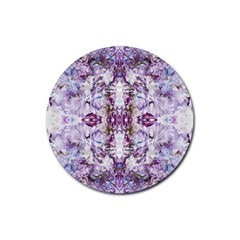 Intricate Lilac Rubber Round Coaster (4 pack) 