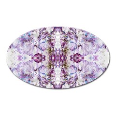 Intricate Lilac Oval Magnet