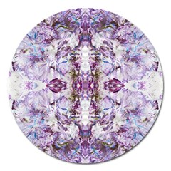 Intricate Lilac Magnet 5  (Round)