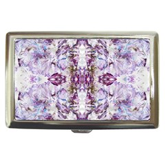 Intricate Lilac Cigarette Money Case by kaleidomarblingart