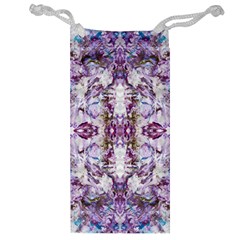 Intricate Lilac Jewelry Bag by kaleidomarblingart