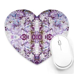 Intricate Lilac Heart Mousepads