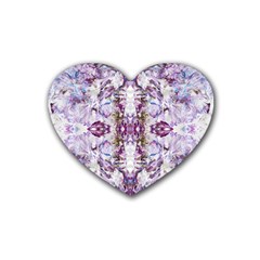 Intricate Lilac Rubber Coaster (Heart) 