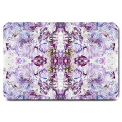 Intricate Lilac Large Doormat  by kaleidomarblingart