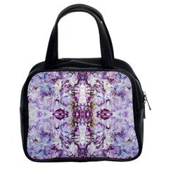 Intricate Lilac Classic Handbag (Two Sides)