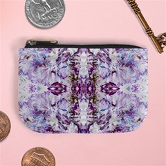 Intricate Lilac Mini Coin Purse by kaleidomarblingart