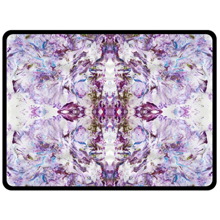 Intricate Lilac Fleece Blanket (Large) 