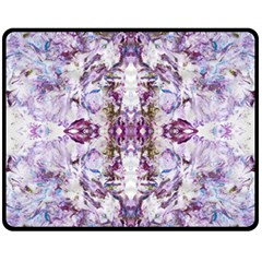 Intricate Lilac Fleece Blanket (medium)  by kaleidomarblingart