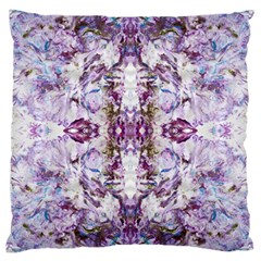 Intricate Lilac Large Cushion Case (two Sides) by kaleidomarblingart