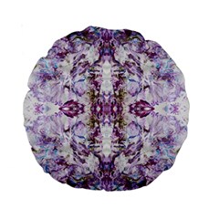 Intricate Lilac Standard 15  Premium Round Cushions