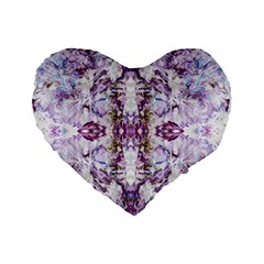 Intricate Lilac Standard 16  Premium Heart Shape Cushions