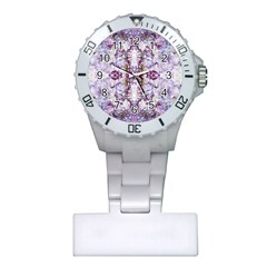 Intricate Lilac Plastic Nurses Watch