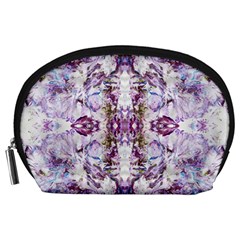 Intricate Lilac Accessory Pouch (large) by kaleidomarblingart