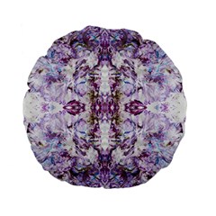 Intricate Lilac Standard 15  Premium Flano Round Cushions