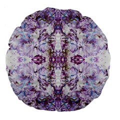 Intricate Lilac Large 18  Premium Flano Round Cushions