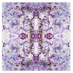 Intricate Lilac Large Satin Scarf (Square) Front