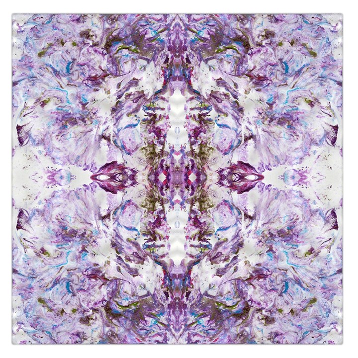 Intricate Lilac Large Satin Scarf (Square)