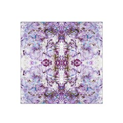 Intricate Lilac Satin Bandana Scarf by kaleidomarblingart