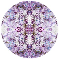 Intricate Lilac Wooden Puzzle Round